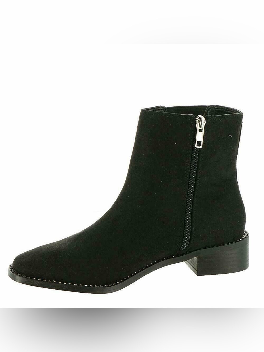 BEBE  Fabric Pointed Toe Ankle Boots